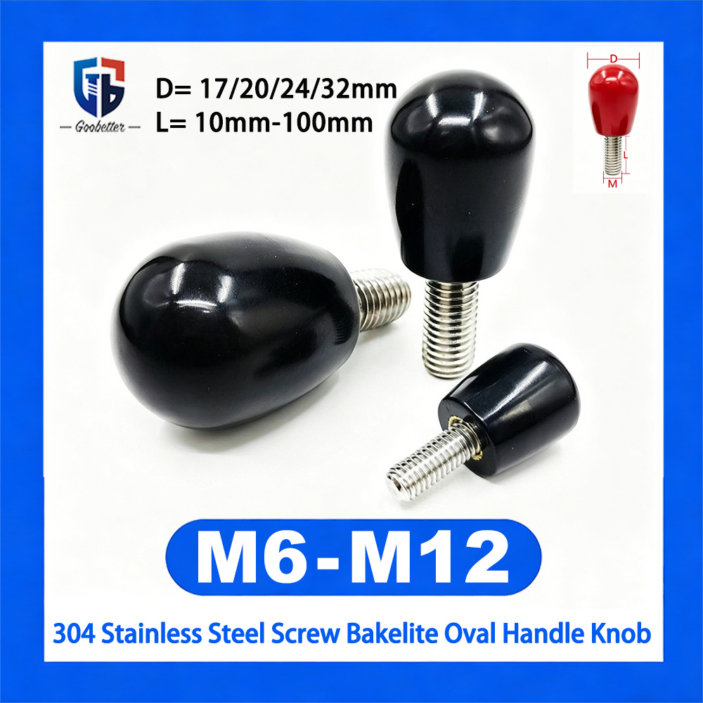 1Pcs Bakelite Oval Handle Knob - Power Tools Manufacturers ulasan dan harga